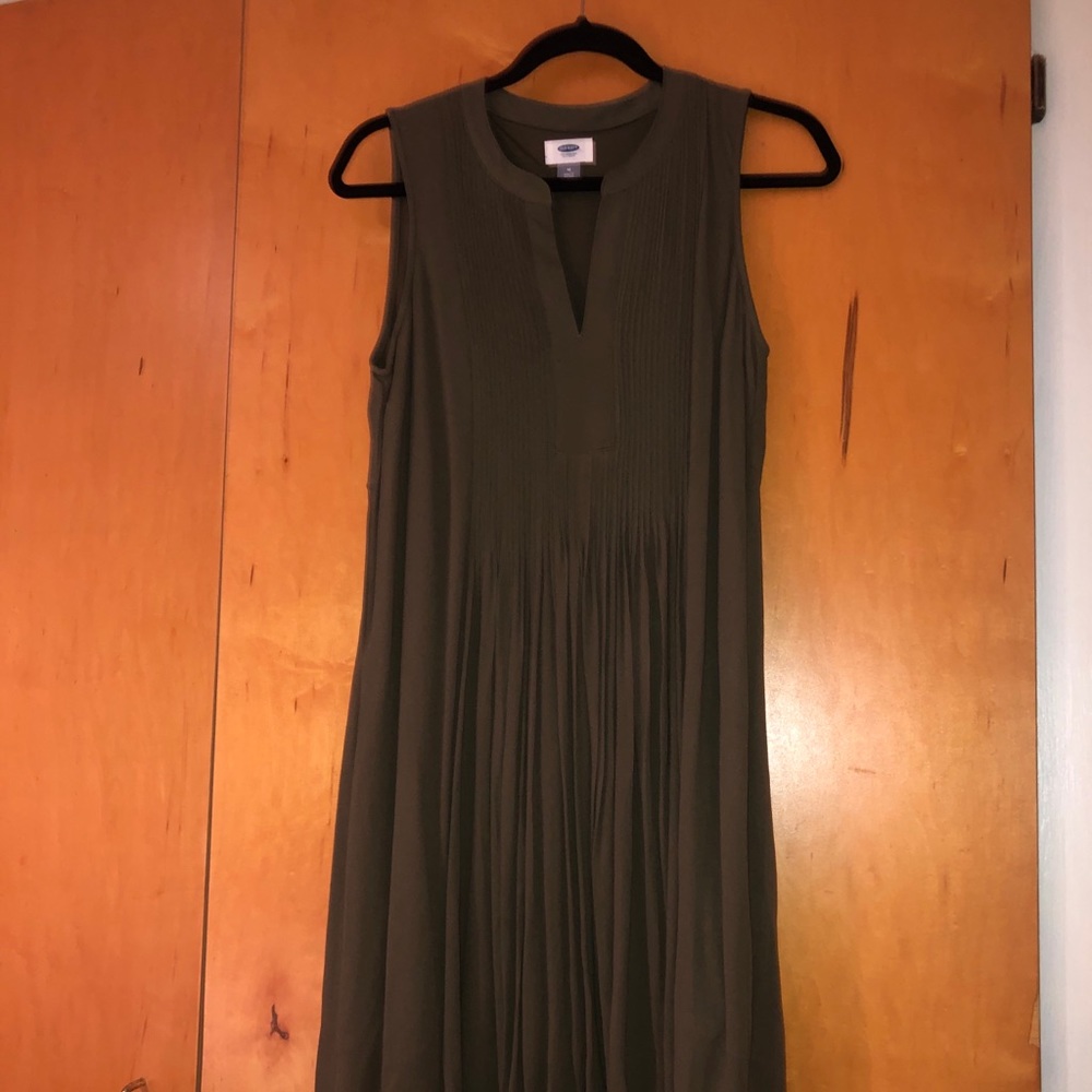Forest green sleeveless dress